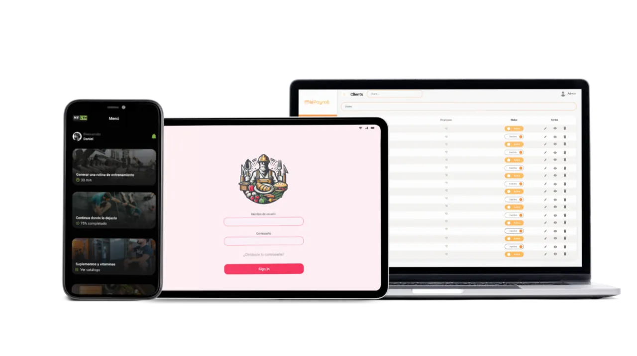 Sample applications on multiple devices